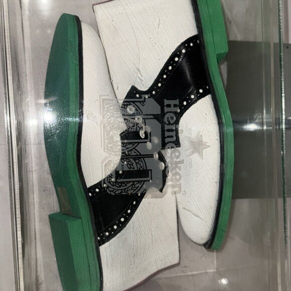 US 9.5 🔥 Heineken100 x Mark McNairy Saddle Boots Collectable Original clean box - Picture 2 of 12